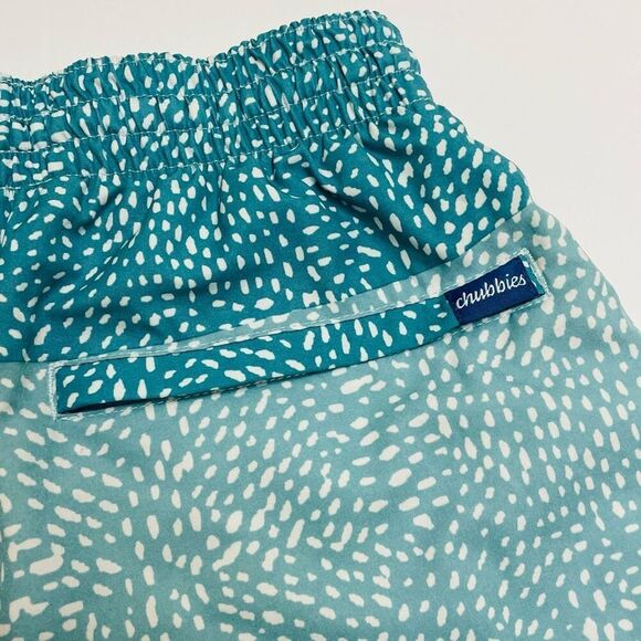 Chubbies Classic Swim Trunk Blue Stripe With Spots Size XS - Picture 8 of 11